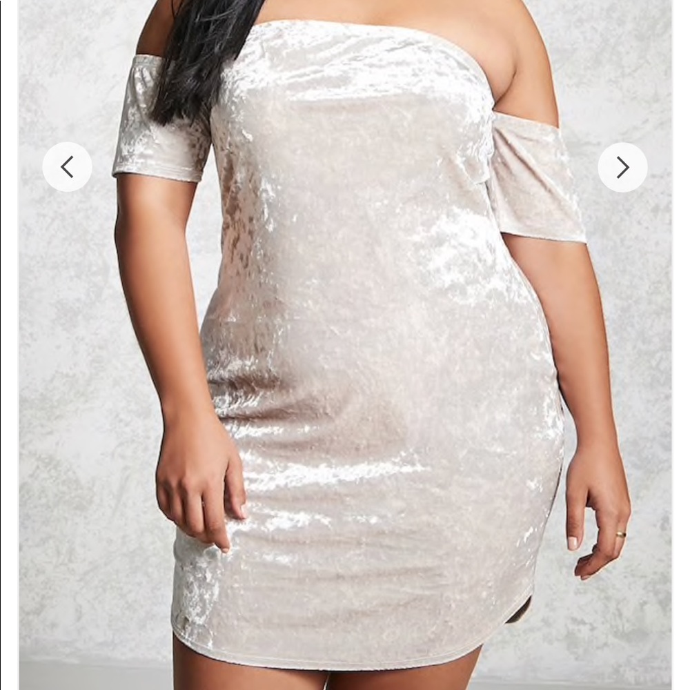 Forever 21 Plus Crushed Velvet Dress